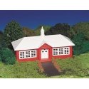 Plasticville Classic Kit - School House -- 6 x 7-1/8′ 15.3 x 18.1cm, HO, Bachmann Industries 45133