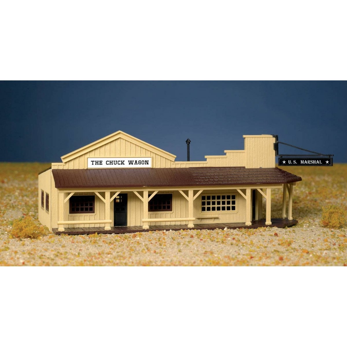Marshall′s Office & Restaurant - Plasticville USA(R) -- Kit, HO Bachmann Industries 45161