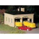 Plasticville U.S.A.(R) Classic Kits -- Fire House w/Pumper Truck, Ladder Truck & Fire Chief Car, O, Bachmann Industries 45610