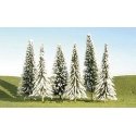 Snow Covered Pines - SceneScapes(TM) -- 5 to 6′ 12.7 to 15.2cm pkg(24), All Scales, Bachmann Industries 32154
