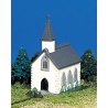 Country Church (Assembled) w/Figure -- 3-1/4 x 2-1/2′ 8.3 x 6.4cm, N Bachmann Industries 45815