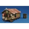 Sam′s Roadhouse w/Outhouse -- Kit - Main Building: 1-1/2 x 2-3/8′ 3.8 x 6cm, N Blair Line 1003
