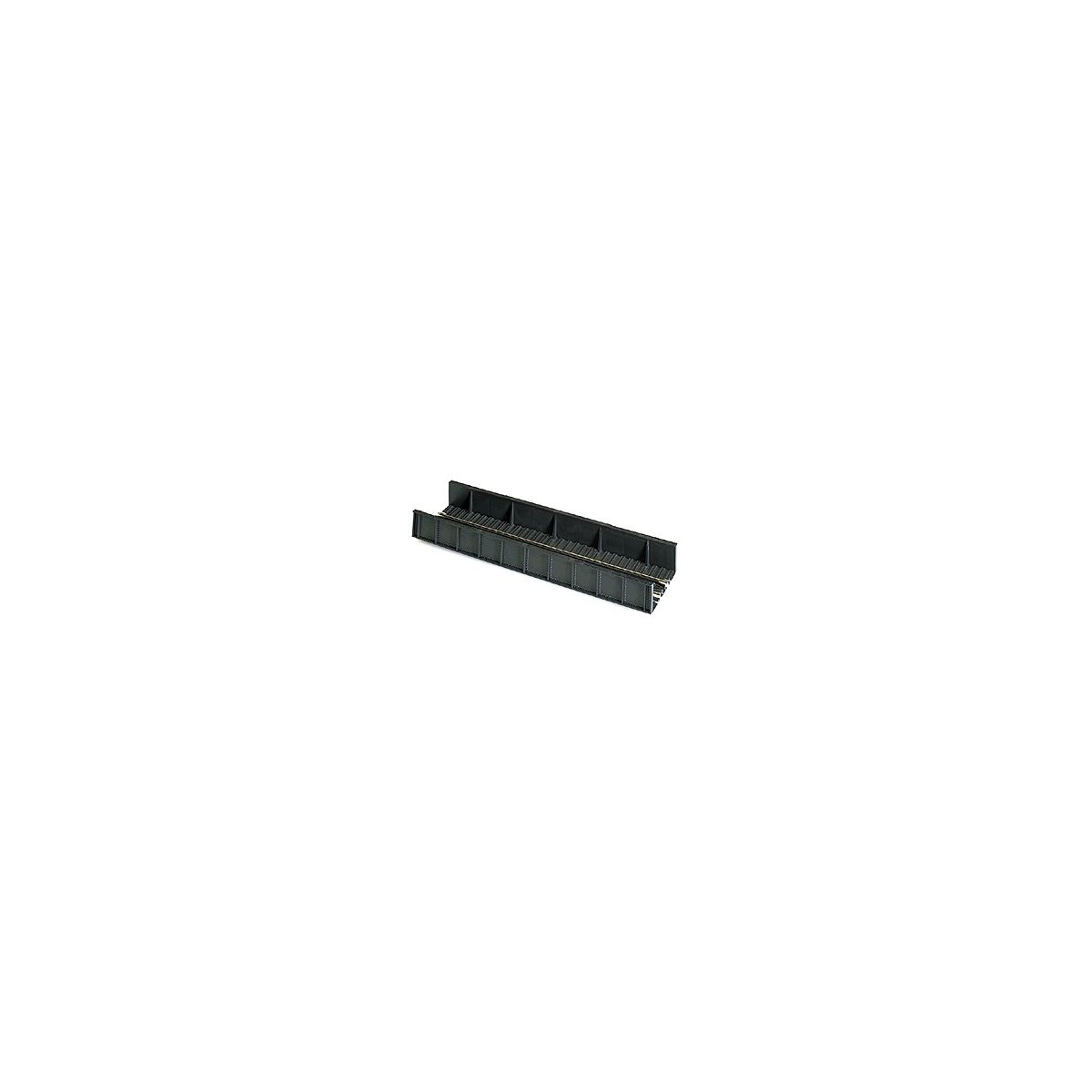 65′ Through Plate-Girder Bridge - Assembled -- With Code 100 Nickel-Silver Rail 9 x 2-5/8′ 23 x 6.5cm, HO Atlas Model Railro