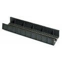 65` Through Plate-Girder Bridge - Assembled -- With Code 100 Nickel-Silver Rail 9 x 2-5/8` 23 x 6.5cm, HO, Atlas Model Railroad 