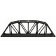 18′ Through Truss Bridge Kit w/Code 100 Track -- Black, HO Atlas Model Railroad Co. 888