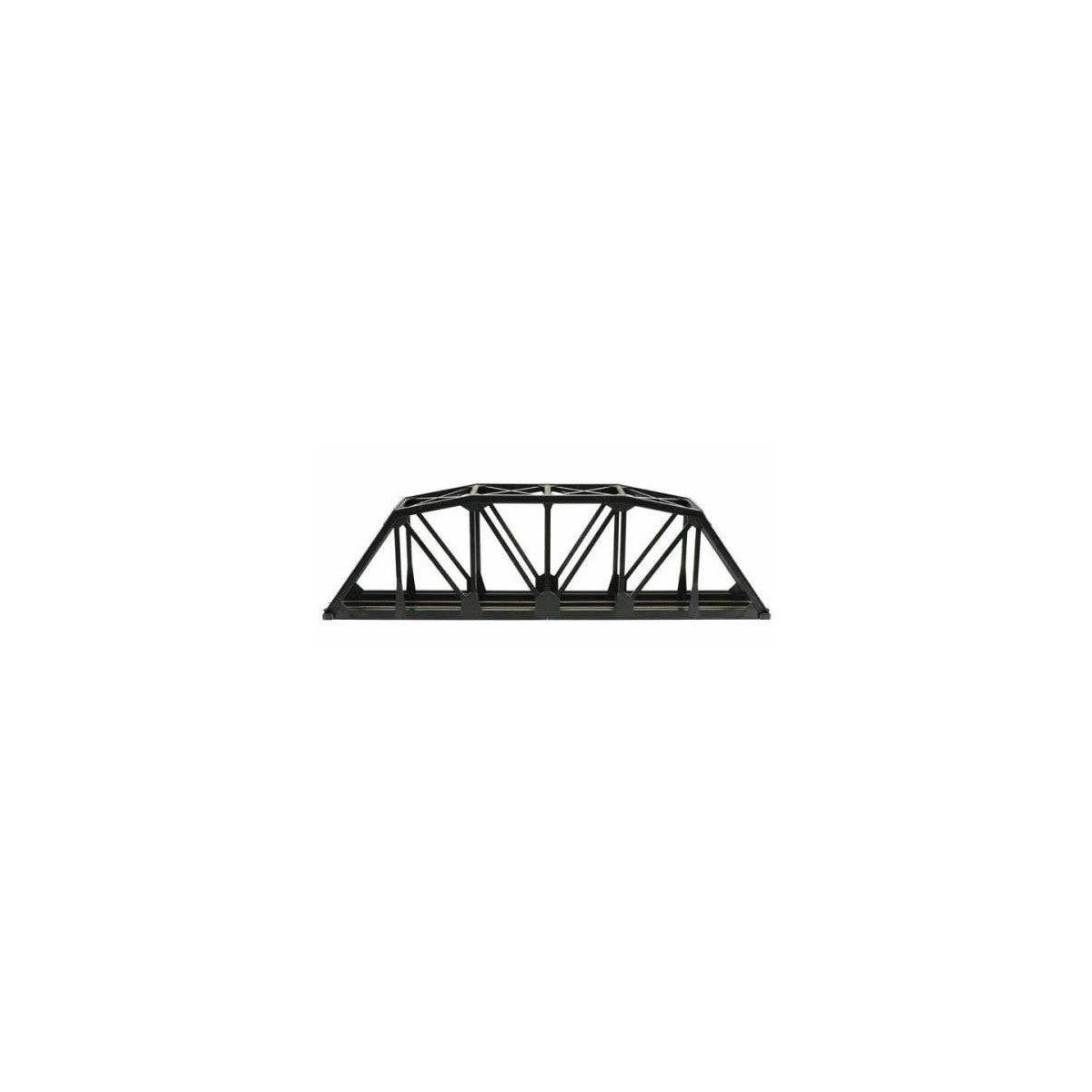 18′ Through Truss Bridge Kit w/Code 100 Track -- Black, HO Atlas Model Railroad Co. 888