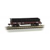 Old-Time Wood Gondola - Ready to Run -- United States Military Railroad 203 (red, black), N Bachmann Industries 15454