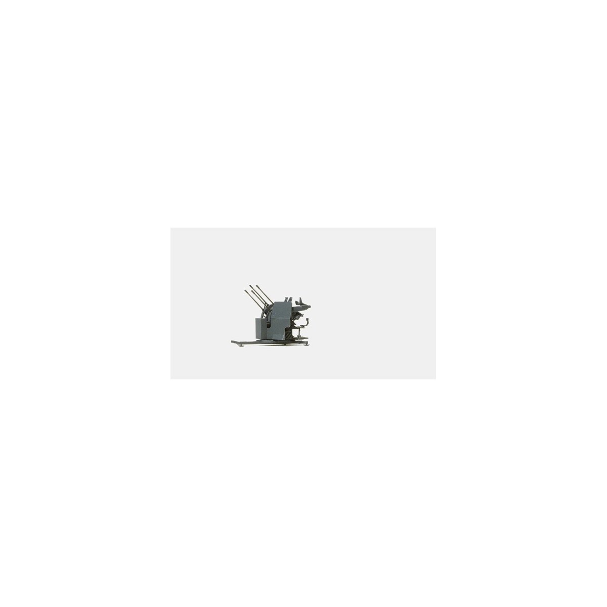 Former German Army WWII - Anti-Aircraft Gun -- 2cm Flakvierling 38 w/Trailer SdAnh 52, Unpainted, HO Preiser Kg 16582