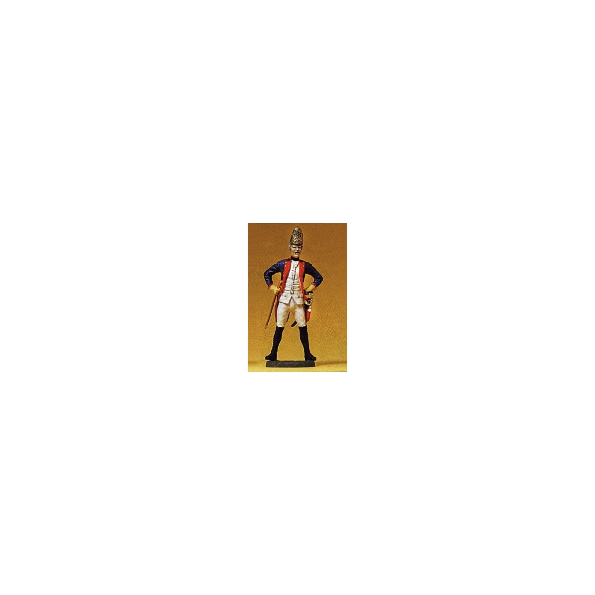Prussian Army Circa 1756, 38th Infantry 1/24 Scale -- Noncommissioned Officer of Fusiliers, 1/24 Preiser Kg 54124
