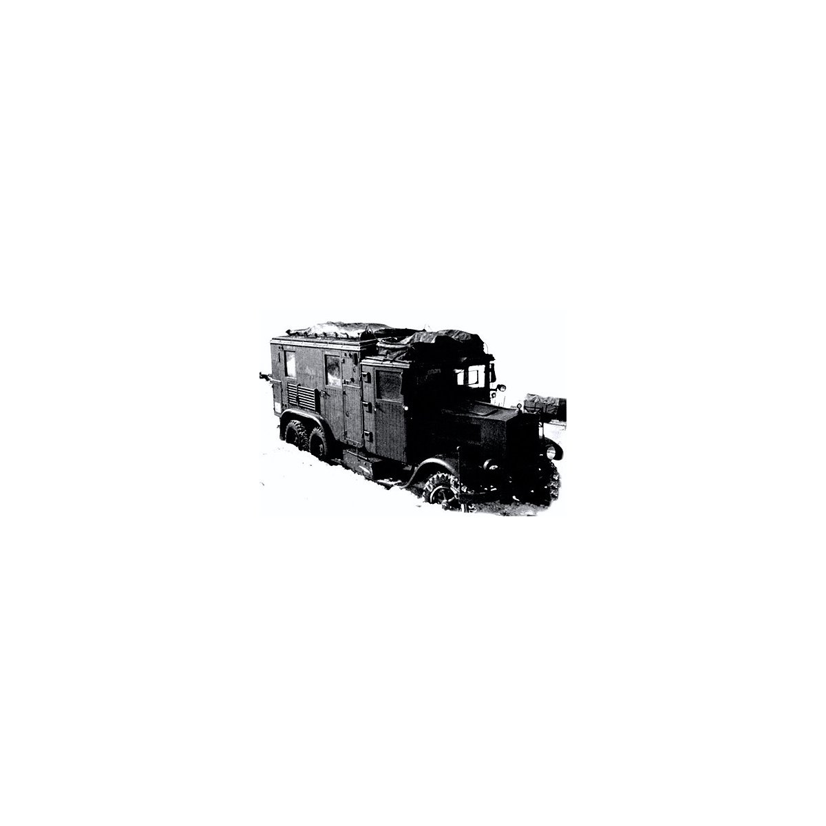 WWII German Army Vehicles - Metal & Resin Kit -- Krupp Kfz. 62 Personnel Carrier Truck, HO Trident Miniatures 87157