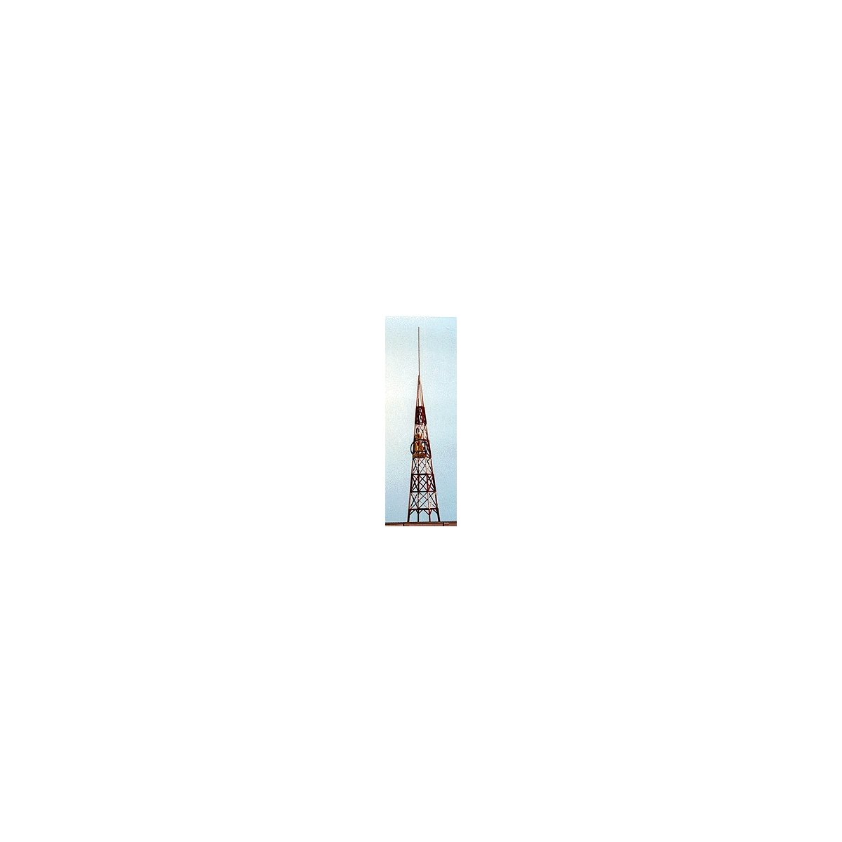TV Broadcast Tower w/Assorted Station Numbers (Laser-Cut Wood Kit) -- 1′ Square 2.5cm x 8′ 20cm Tall, N Blair Line 1516