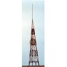 TV Broadcast Tower w/Assorted Station Numbers (Laser-Cut Wood Kit) -- 1′ Square 2.5cm x 8′ 20cm Tall, N Blair Line 1516