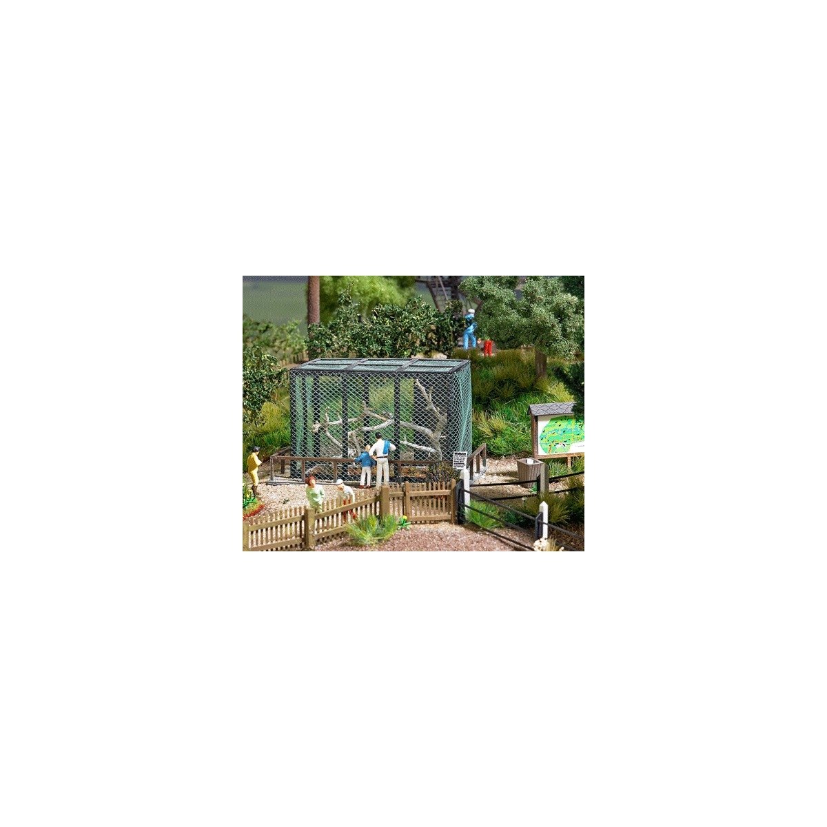 Animal Cage -- Kit - 2-13/16 x 1-7/8 x 1-5/8′ 7.2 x 4.7 x 4.2cm, HO Busch Gmbh & Co Kg 1583