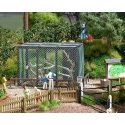 Animal Cage -- Kit - 2-13/16 x 1-7/8 x 1-5/8′ 7.2 x 4.7 x 4.2cm, HO, Busch Gmbh & Co Kg 1583