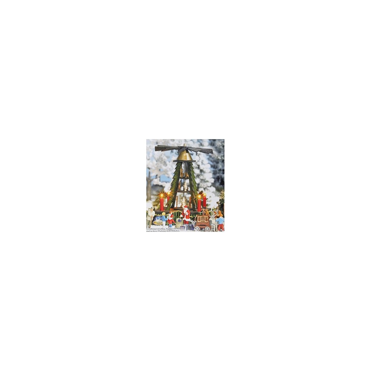 Christmas Pyramid Display -- Includes Cut out figures, HO Busch Gmbh & Co Kg 1415
