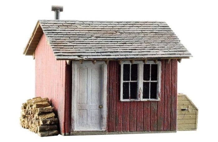 Work Shed - Built-&-Ready(R) Landmark Structures(R) -- Assembled - 1-1/4 x 1-1/16 x 1′ 3.2 x 2.7 x 2., N, Woodland Scenics 49