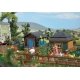 Garden - Summer Sheds -- Laser-Cut Kit - Set 2: 2 Sheds, Outhouse, 2 Woodpiles, Garden Details, Fence, HO Busch Gmbh & Co Kg 161