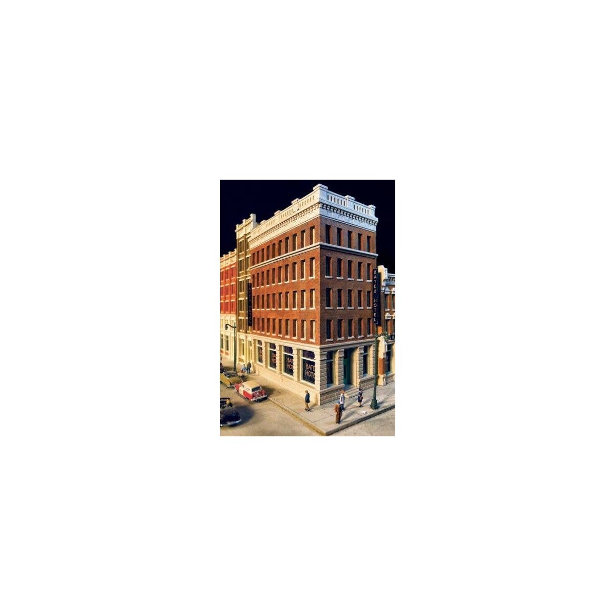 Cast-Resin Kit -- Bates Hotel - 4-1/4 x 2-1/4 x 5-1/2′ 10.8 x 5.7 x 14cm, N, Lunde Studios 17