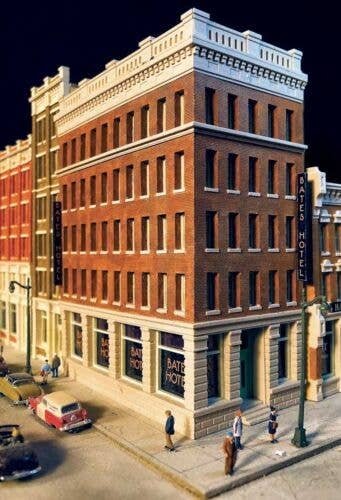 Cast-Resin Kit -- Bates Hotel - 4-1/4 x 2-1/4 x 5-1/2′ 10.8 x 5.7 x 14cm, N, Lunde Studios 17