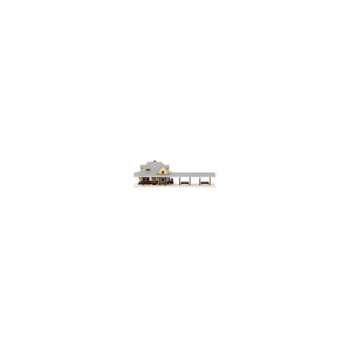 Passenger Station -- Kit - 3-1/4 x 2-1/4′ 8.25 x 5.7cm, N Atlas Model Railroad Co. 2841