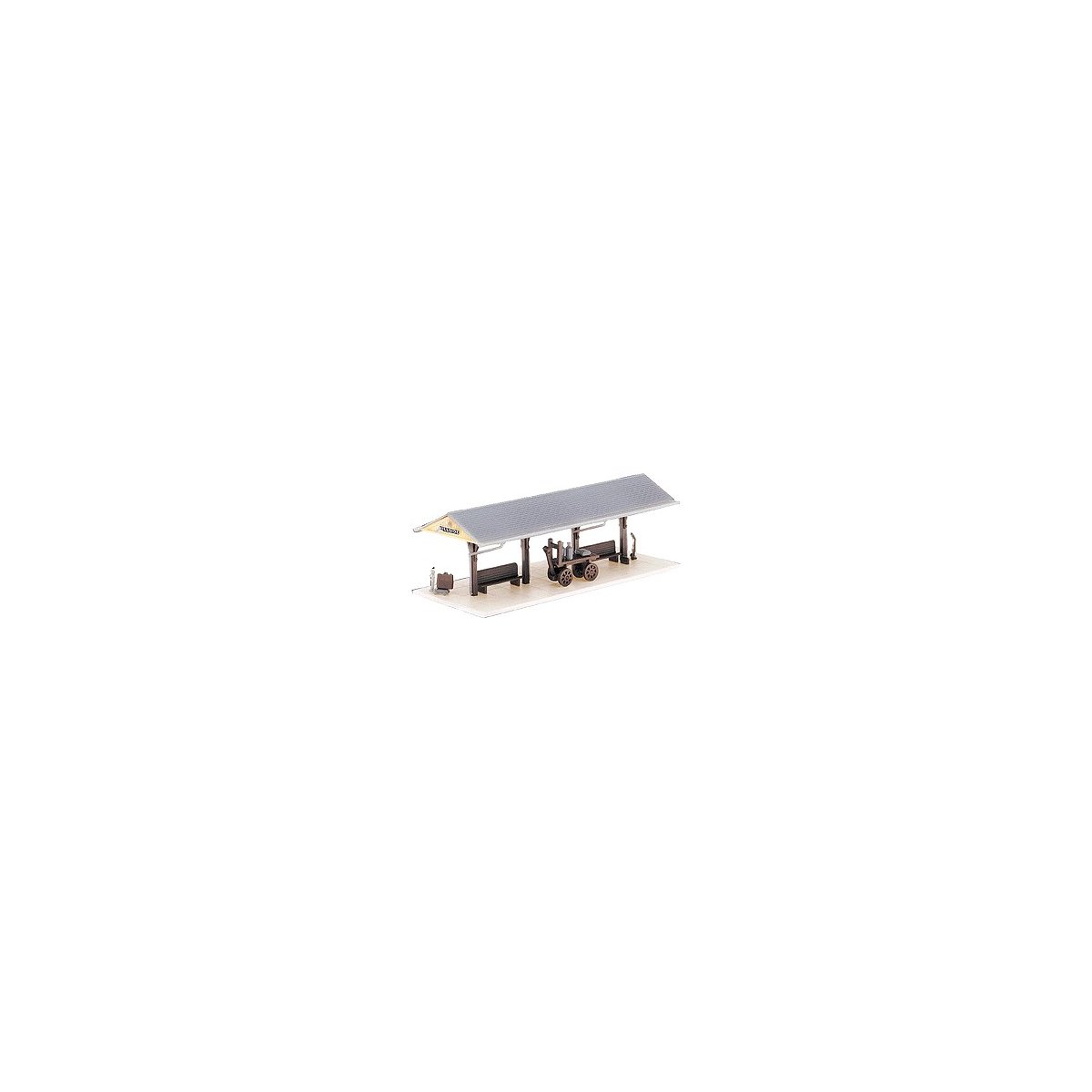 Station Platform 2-Pack -- Kit - Each: 3-1/4 x 1-1/4′ 8.25 x 3.2cm, N Atlas Model Railroad Co. 2842