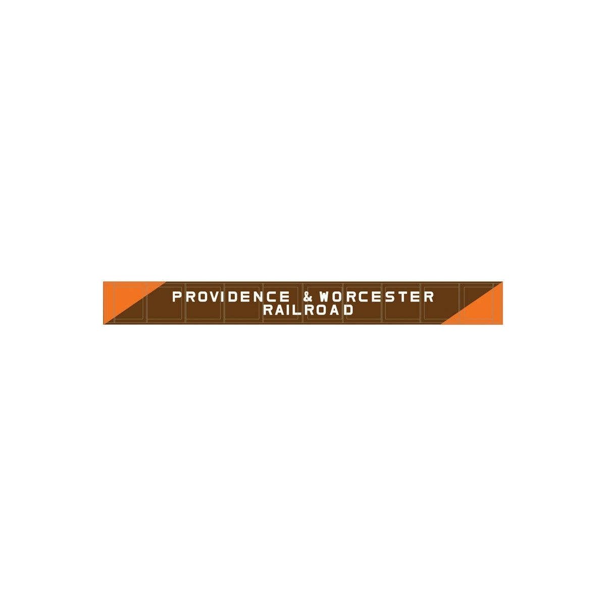 Decorated Plate Girder Bridge w/Code 100 Track -- Kit - Providence & Worcester (brown, orange), HO Atlas Model Railroad Co. 7000