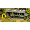 Lumber Yard & Office - Kit -- 3-3/4 x 8-1/2′ 9.5 x 21.3cm, HO, Atlas Model Railroad Co. 750
