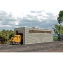 Single-Stall Engine House (Shed) - Scene Scapes(R) -- 11-3/8 x 4 x 3-9/16′ 28.9 x 10.2 x 9.1cm, HO, Bachmann Industries 35115