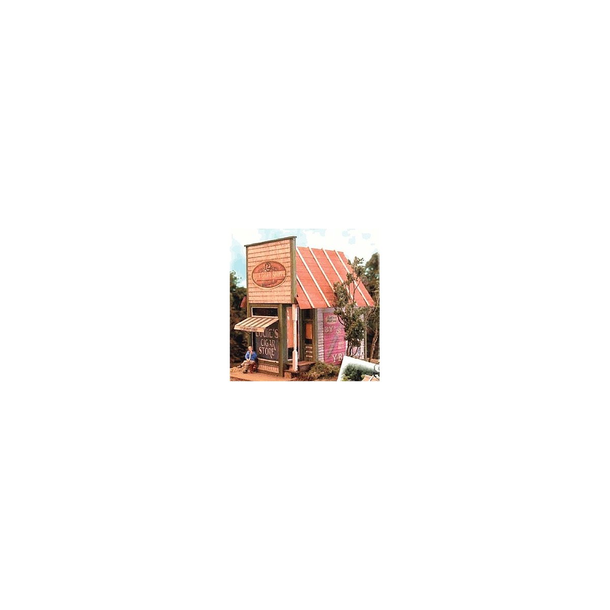 Papa Lou′s Cigar Shoppe -- Kit, HO Bar Mills LLC 492