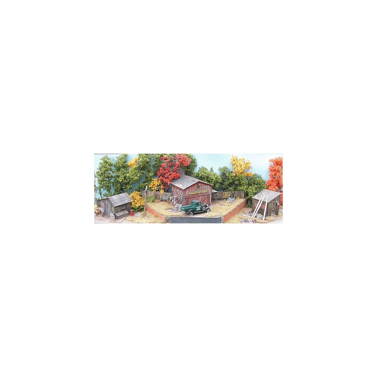 The Shack Pack -- Kit - 3 Different Shacks, HO Bar Mills LLC 992