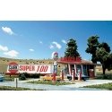 Clark Oil Gas Station -- 1-1/2 x 2-1/2′ 3.8 x 6.3cm (structure only), N Blair Line 87