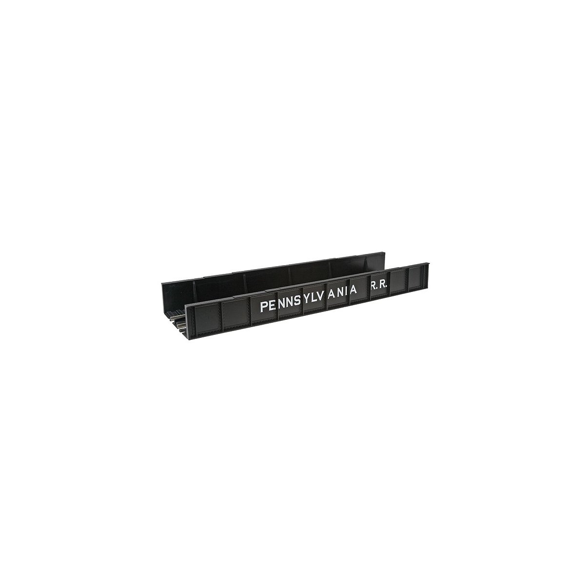 Decorated Plate Girder Bridge w/Code 100 Track -- Pennsylvania Railroad (black, white), HO Atlas Model Railroad Co. 70000003