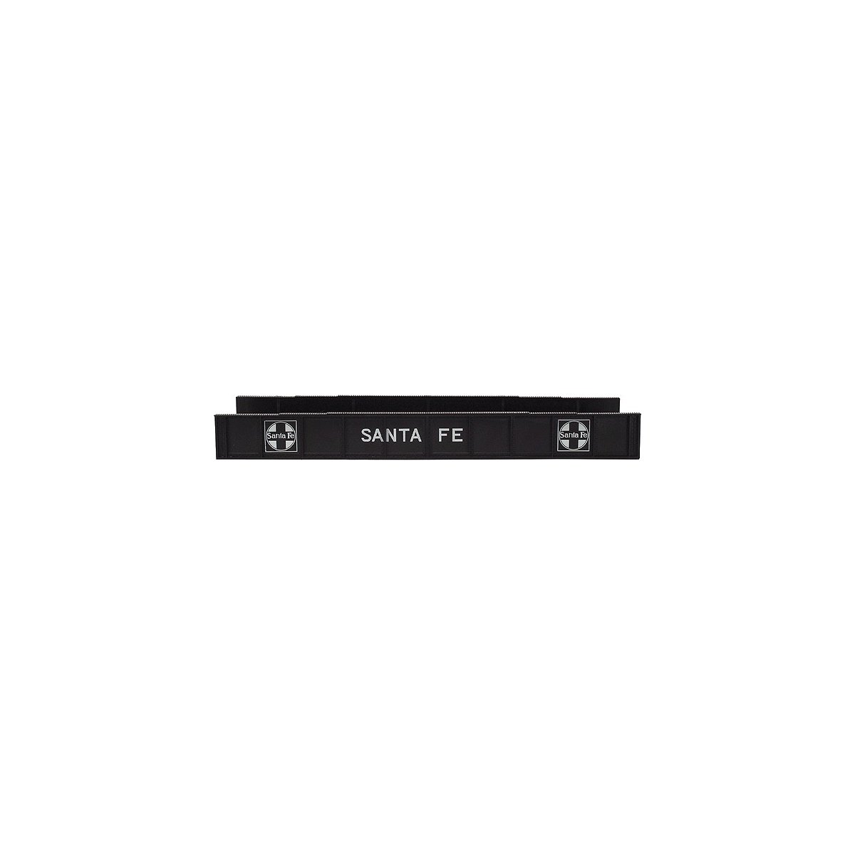 Decorated Plate Girder Bridge w/Code 100 Track -- Santa Fe (black, white), HO Atlas Model Railroad Co. 893