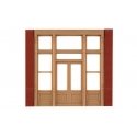 Modular Building System(TM) -- Street Level Wall Sections w/Victorian Entry - Kit, HO, Design Preservation Models 30141