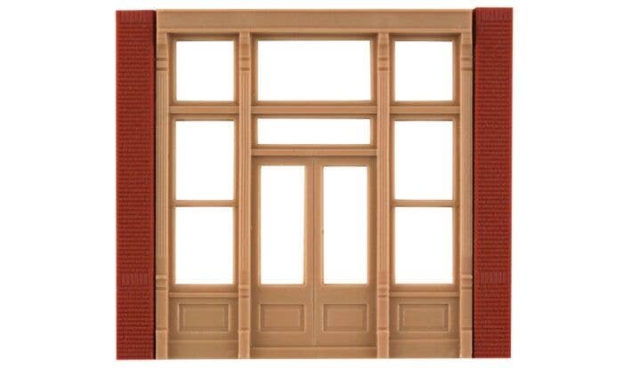 Modular Building System(TM) -- Street Level Wall Sections w/Victorian Entry - Kit, HO, Design Preservation Models 30141