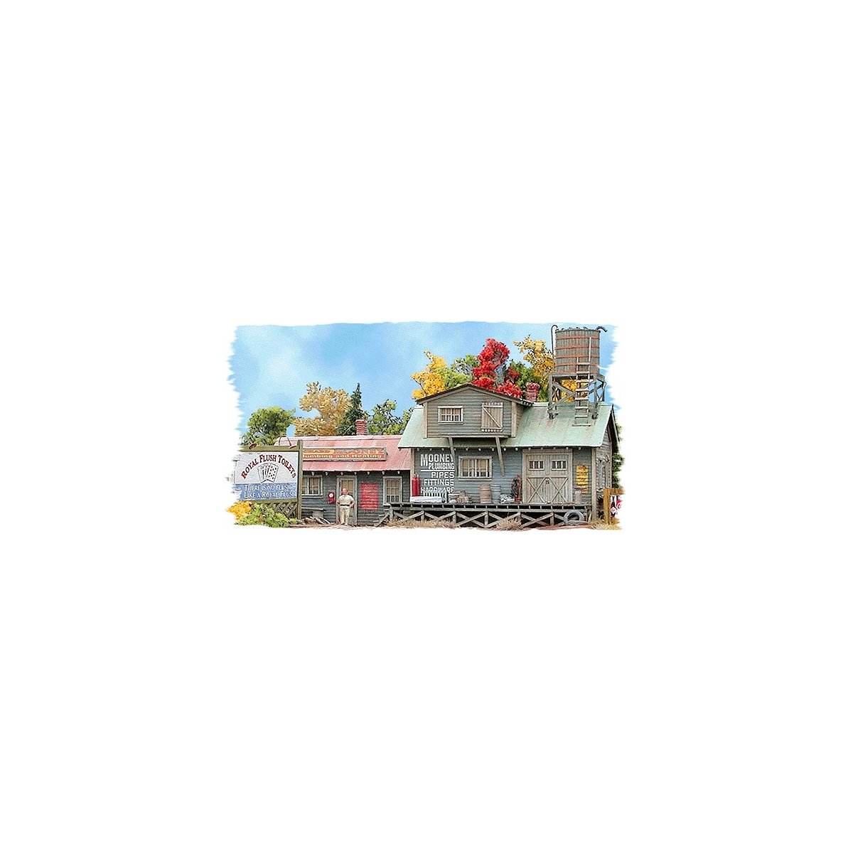 Mooney′s Plumbing Emporium -- Kit - 8 x 3-1/2′ 20.3 x 8.9cm, HO Bar Mills LLC 822