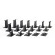 Graduated Pier Set - E-Z Track(R) -- 18 Pieces, HO Bachmann Industries 44595