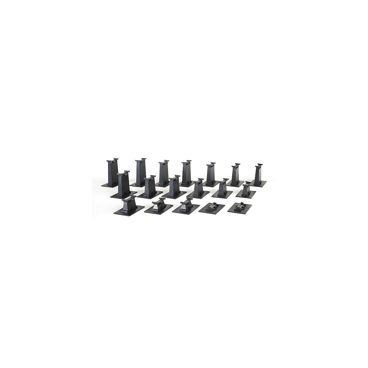 Graduated Pier Set - E-Z Track(R) -- 18 Pieces, HO Bachmann Industries 44595