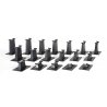 Graduated Pier Set - E-Z Track(R) -- 18 Pieces, HO Bachmann Industries 44595