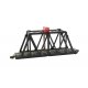 Through-Truss Bridge with Blinking Light -- With E-Z Track Straight Section, N, Bachmann Industries 44873