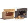 2 Stands/Market Stalls w/Crates -- Kit, HO Busch Gmbh & Co Kg 1055
