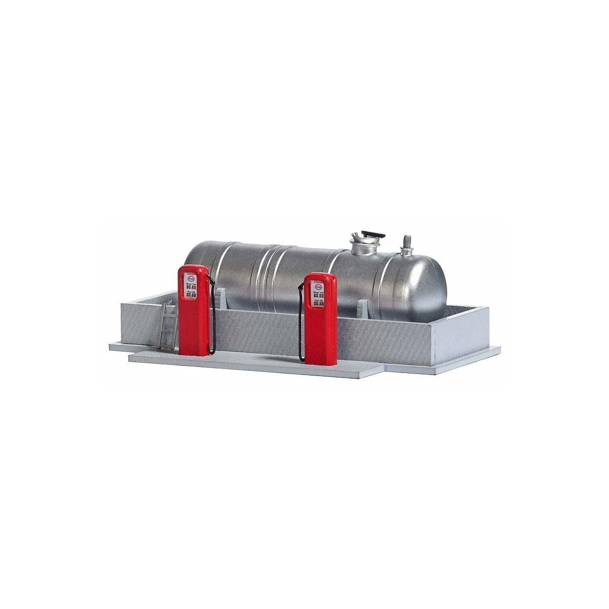 Diesel Locomotive Refueling Station -- Kit - 3-1/8 x 1-13/16 x 1-1/16′ 8 x 4.6 x 2.7cm, HO Busch Gmbh & Co Kg 1158