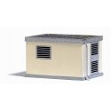 Modern Transformer Substation -- Kit - 1-7/8 x 1-5/16 x 1-1/8′ 4.8 x 3.3 x 2.9cm, HO, Busch Gmbh & Co Kg 1570