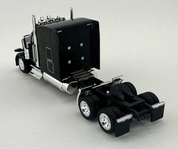 Peterbilt 589 Stand-Up Sleeper-Cab Semi Tractor - Assembled -- Black, HO, HO Logistics Replicas 589095