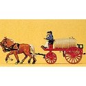 Emergency - Horse-Drawn Fire Equipment -- Water Wagon, HO, Preiser Kg 30426