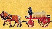 Emergency - Horse-Drawn Fire Equipment -- Water Wagon, HO, Preiser Kg 30426