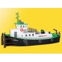 Modern Push/Pull Tugboat -- 7-1/4 x 2-1/2 x 3-13/16′ 18.2 x 6.2 x 9.5cm, HO, Kibri 38520