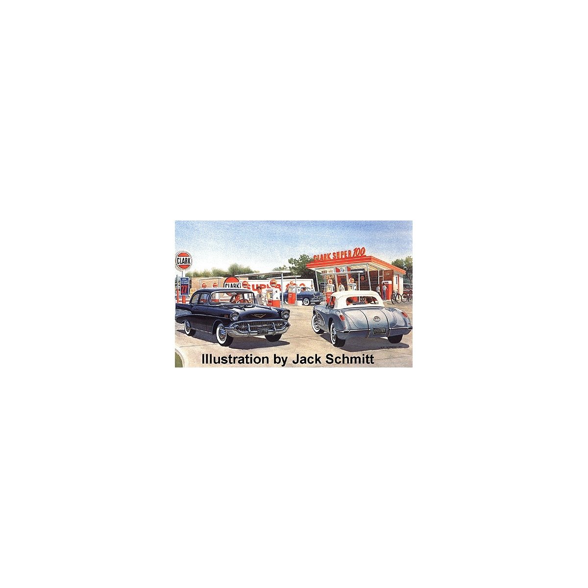 Clark Oil Gas Station -- Kit - 4 x 3′ 10 x 7.5cm, HO Blair Line 187