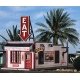 Fred & Red`s Hamburgers -- Kit - 2 x 4-1/2` 5 x 11.2cm, HO, Blair Line 190
