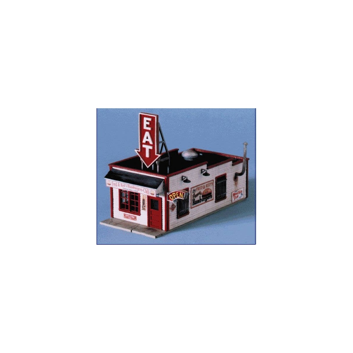 Fred & Red′s Hamburgers -- Kit - 3-1/2 x 7-1/2′ 8.9 x 19.1cm, O Blair Line 290